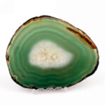 Achatscheibe poliert grün aus Brasilien in bester Farbe Edelsteine Heilsteine bei Wunderstein24
