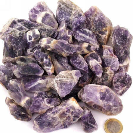 Amethyst Chevron Rohsteine Ø ca. 30 – 60 mm Edelsteine Heilsteine bei Wunderstein24