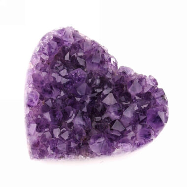 Amethyst Herz aus Maraba in Brasilien in bester Farbe Edelsteine Heilsteine bei Wunderstein24