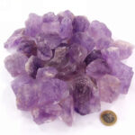 Amethyst Rohsteine Marabá transparent Ø ca. 30 – 50 mm Edelsteine Heilsteine bei Wunderstein24