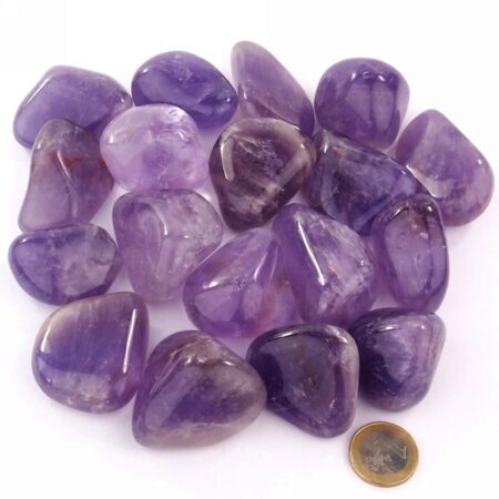 Amethyst Trommelsteine Ø ca. 40 – 65 mm Edelsteine Heilsteine bei Wunderstein24