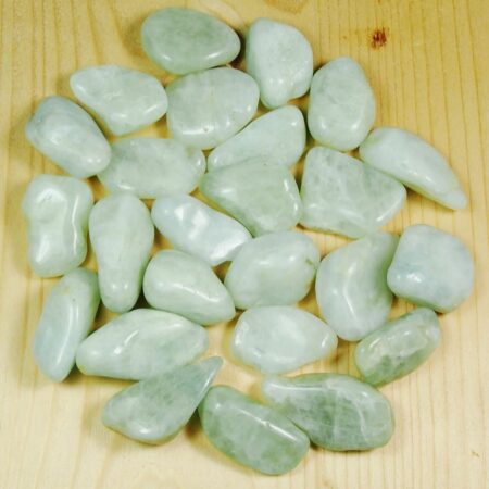 Aquamarin Trommelsteine Ø ca. 30 – 50 mm Edelsteine Heilsteine bei Wunderstein24