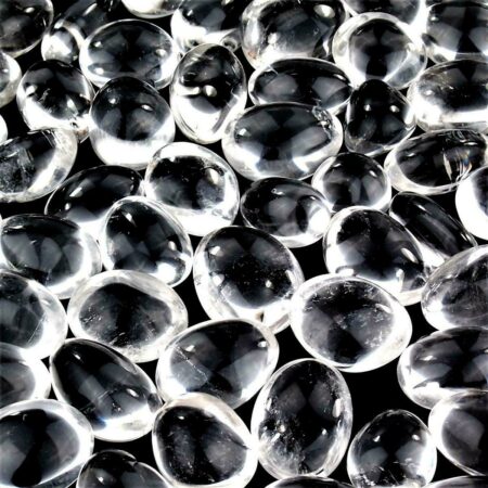 Bergkristall Trommelsteine handpoliert Ø ca. 25 – 40 mm Edelsteine Heilsteine bei Wunderstein24