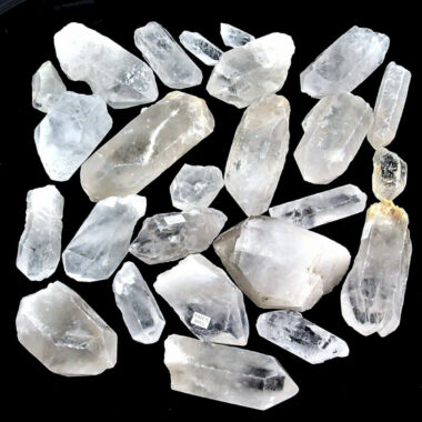 Bergkristall Spitzen natur Länge ca. 40 – 80 mm Edelsteine Heilsteine bei Wunderstein24