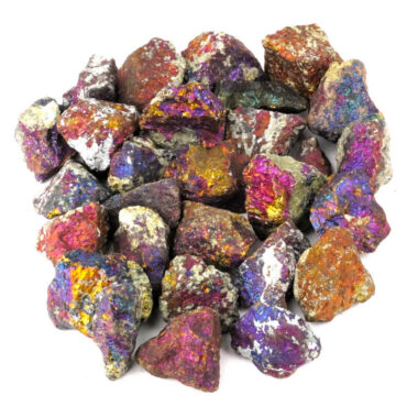 Kupfer | Buntkupfer Rohsteine bunt Ø ca. 30 – 50 mm Edelsteine Heilsteine bei Wunderstein24