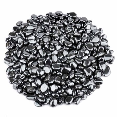 Hämatit | Blutstein Trommelsteine Ø ca. 8 – 12 mm in bester Qualität Edelsteine Heilsteine bei Wunderstein24