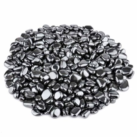 Hämatit | Blutstein Trommelsteine Ø ca. 8 – 12 mm in bester Qualität Edelsteine Heilsteine bei Wunderstein24