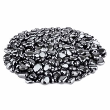 Hämatit | Blutstein Trommelsteine Ø ca. 8 – 12 mm in bester Qualität Edelsteine Heilsteine bei Wunderstein24