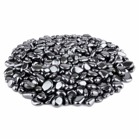 Hämatit | Blutstein Trommelsteine Ø ca. 8 – 12 mm in bester Qualität Edelsteine Heilsteine bei Wunderstein24