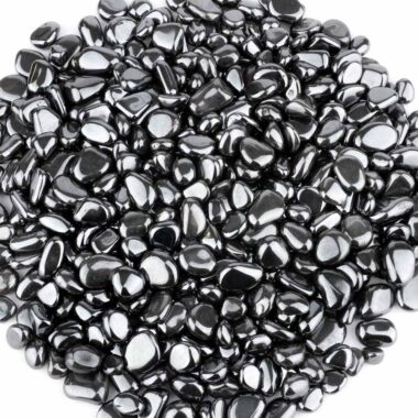 Hämatit | Blutstein Trommelsteine Ø ca. 8 – 12 mm in bester Qualität Edelsteine Heilsteine bei Wunderstein24