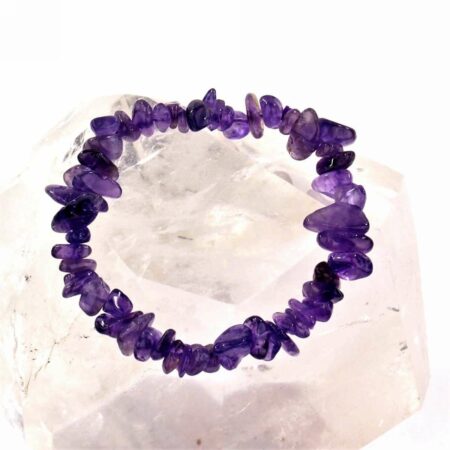 Amethyst Edelstein Armband flexibel und dehnbar Edelsteine Heilsteine bei Wunderstein24