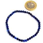 Lapislazuli Ø 4 mm facettiert Edelstein Armband flexibel und dehnbar Edelsteine Heilsteine bei Wunderstein24