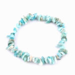 Larimar Edelstein Armband flexibel und dehnbar Edelsteine Heilsteine bei Wunderstein24