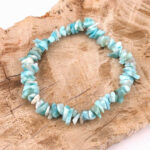 Larimar Edelstein Armband flexibel und dehnbar Edelsteine Heilsteine bei Wunderstein24