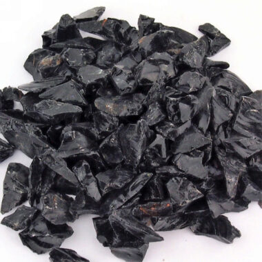 Obsidian Rohsteine schwarz Ø ca. 10 – 30 mm Edelsteine Heilsteine bei Wunderstein24