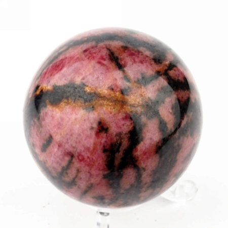 Rhodonit Kugel aus Madagaskar in sehr guter Qualität und Farbe Edelsteine Heilsteine bei Wunderstein24