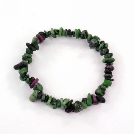 Rubin und Zoisit Edelstein Armband flexibel und dehnbar Edelsteine Heilsteine bei Wunderstein24