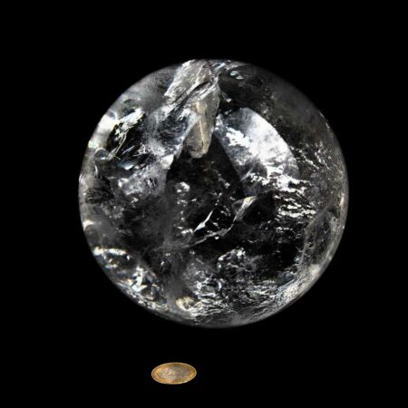 Bergkristall Kugel ca. Ø 150 mm Sammlerstück in Museumsqualität Rarität Edelsteine Heilsteine bei Wunderstein24