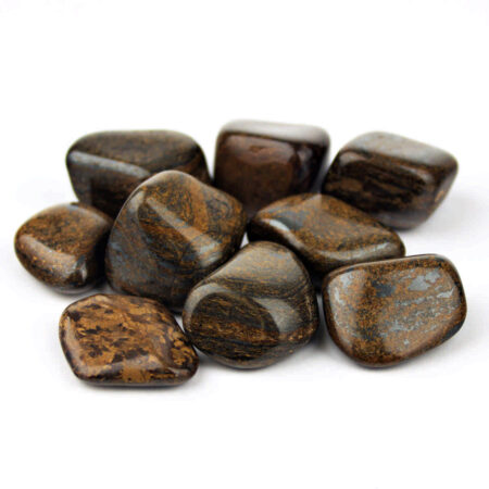 Bronzit Trommelsteine aus Brasilien Ø ca. 30 – 40 mm Edelsteine Heilsteine bei Wunderstein24