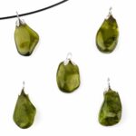 Ozean-Jaspis Anhänger mit 925 Sterling-Silber Öse Edelsteine Heilsteine bei Wunderstein24