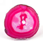 Achatscheibe poliert pink | rosa aus Brasilien in bester Farbe Edelsteine Heilsteine bei Wunderstein24