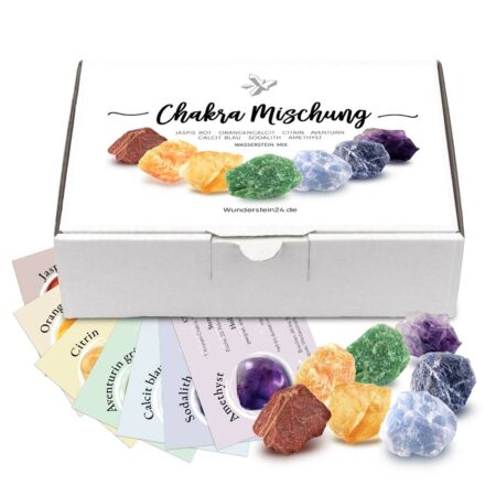 Wassersteine Geschenkset – Chakra-Mischung Edelsteine Heilsteine bei Wunderstein24