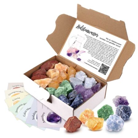 Wassersteine Geschenkset – Chakra-Mischung Edelsteine Heilsteine bei Wunderstein24