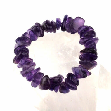 großes Amethyst Edelstein Armband Ø 15 mm flexibel und dehnbar Edelsteine Heilsteine bei Wunderstein24