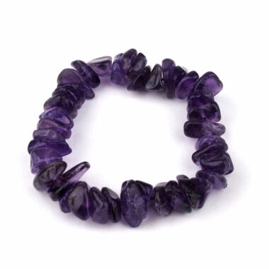 großes Amethyst Edelstein Armband Ø 15 mm flexibel und dehnbar Edelsteine Heilsteine bei Wunderstein24