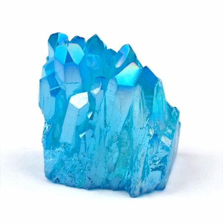 Aqua Aura Bergkristall Stufe türkis aus Brasilien Edelsteine Heilsteine bei Wunderstein24