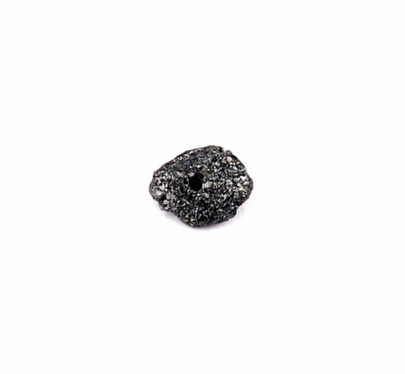 Diamant schwarz Ø ca. 6,4 mm Rohdiamant 0,65 Karat Brasilien gebohrt Edelsteine Heilsteine bei Wunderstein24