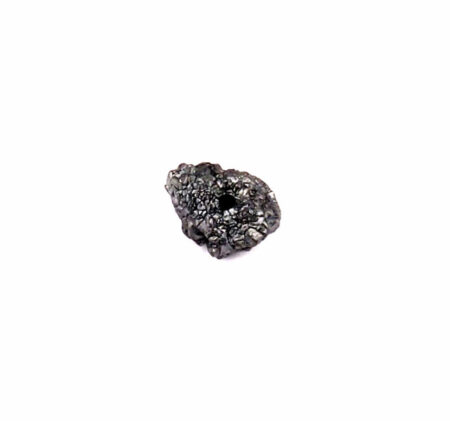 Diamant schwarz Ø ca. 6,2 mm Rohdiamant 0,70 Karat Brasilien gebohrt Edelsteine Heilsteine bei Wunderstein24