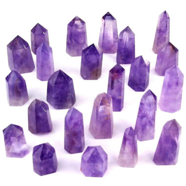 Amethyst Natur Spitze transparent poliert 40 g – 50 g aus Brasilien Edelsteine Heilsteine bei Wunderstein24