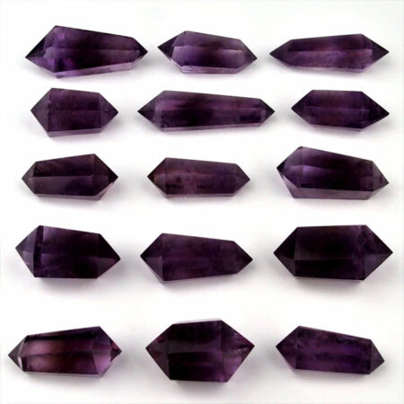 Amethyst Doppelender | Doppelspitze 10 g – 20 g aus Uruguay in bester Qualität Edelsteine Heilsteine bei Wunderstein24