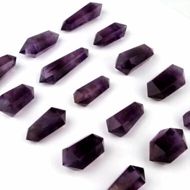 Amethyst Doppelender | Doppelspitze 30 g – 40 g aus Uruguay in bester Qualität Edelsteine Heilsteine bei Wunderstein24