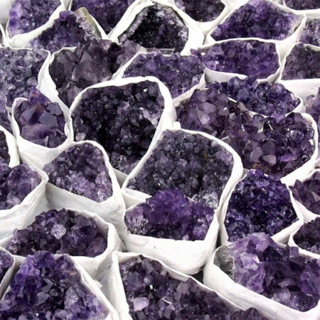 Amethyst Stufe 400 – 450 g aus Brasilien in sehr guter Qualität Edelsteine Heilsteine bei Wunderstein24