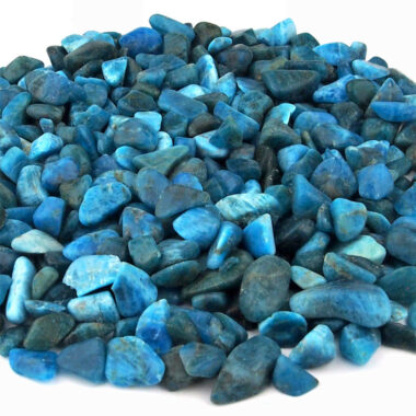 Apatit Trommelsteine blau Ø ca. 10 – 20 mm in sehr guter Qualität Edelsteine Heilsteine bei Wunderstein24