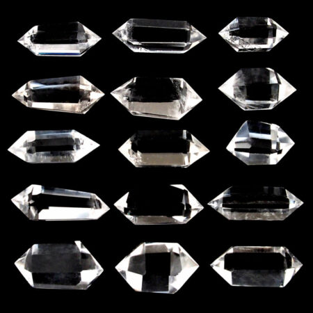 Bergkristall Doppelender | Doppelspitze 70 g – 80 g in glasklarer Qualität Edelsteine Heilsteine bei Wunderstein24