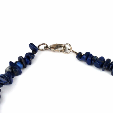 Lapislazuli Kette Länge ca. 45 cm mit Karabiner-Verschluss Edelsteine Heilsteine bei Wunderstein24