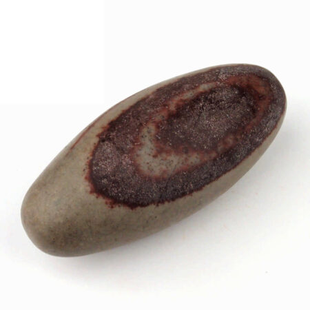 Shiva Lingam Heilstein Länge 85 mm vom Fluß Narmada in Indien Energiestein Edelsteine Heilsteine bei Wunderstein24