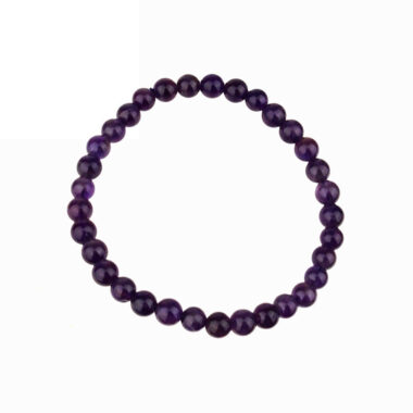 Amethyst Ø 6 mm Kugel Edelstein Armband flexibel und dehnbar Edelsteine Heilsteine bei Wunderstein24