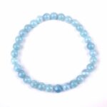 Aquamarin Ø 6 mm Kugel Edelstein Armband flexibel und dehnbar Edelsteine Heilsteine bei Wunderstein24