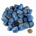 Aventurin blau | Blauquarz Trommelsteine Ø ca. 30 – 40 mm Edelsteine Heilsteine bei Wunderstein24