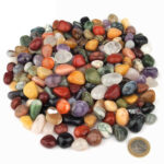 Bunte Trommelsteine – Mix 100% Naturmischung aus Indien Ø ca. 15 – 20 mm Edelsteine Heilsteine bei Wunderstein24