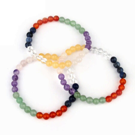 Chakra Ø 6 mm Kugel Edelstein Armband flexibel und dehnbar Edelsteine Heilsteine bei Wunderstein24