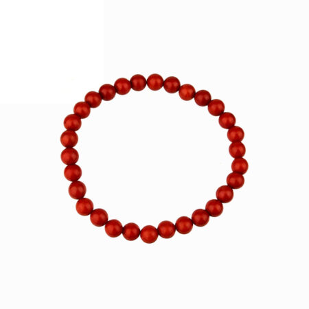 Jaspis rot Ø 6 mm Kugel Edelstein Armband flexibel und dehnbar Edelsteine Heilsteine bei Wunderstein24