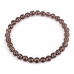 Rauchquarz Ø 6 mm Kugel Edelstein Armband flexibel und dehnbar Edelsteine Heilsteine bei Wunderstein24