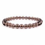 Rauchquarz Ø 6 mm Kugel Edelstein Armband flexibel und dehnbar Edelsteine Heilsteine bei Wunderstein24