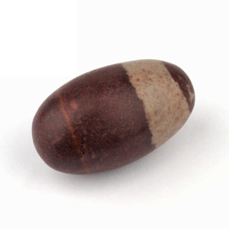 Shiva Lingam Heilstein Länge 54 mm vom Fluß Narmada in Indien Energiestein Edelsteine Heilsteine bei Wunderstein24