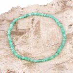 Smaragd facettiert Ø 3,1 mm Edelstein Armband flexibel und dehnbar Edelsteine Heilsteine bei Wunderstein24